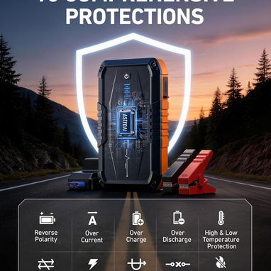 🚗 ARRANCADOR AUTO ASTROAI 1500A 12V + POWER BANK + LINTERNA LED PARA GASOLINA/DIÉSEL ENVÍO DISPONIBLE + GARANTÍA - Img 121512863