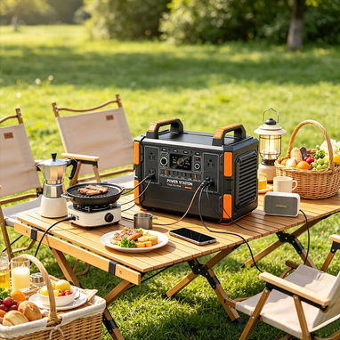 Solar Generator 200W-2500W 300W Fast Charging UPS with Pure Sine Wave Supports LiFePO4 Battery Home Emergency Outdoor Ca - 3/6