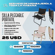 🏕️ SILLA PLEGABLE PORTÁTIL TIPO CAMPING - Img 55228293