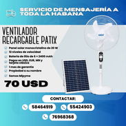 🌬️☀️Ventilador Recargable de pedestal + Panel solar 💰 PRECIO: $70 🛡️ 30 DÍAS DE GARANTÍA - Img 57878383