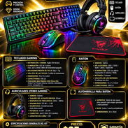 KIT GAMING 4 EN 1 TF400 (MOUSE, TECLADO, AURICULARES Y POUSEPAD RGB) CON FACTURA Y GARANTÍA. VARIEDAD DE ARTÍCULOS DE PC - Img 58251748