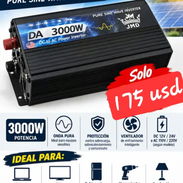 Convertidor de Corriente (12V -110V) (72V-110V) Onda Pura - Img 58119955