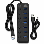 Regleta USB 7 puertos 3.0 largo del cable 1,2 metros - Img 55431658