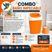 Combo baño impecable, cesto e hisopo - Img 56451868