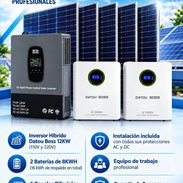 🔋 KIT SOLAR 110V/220V 12KW + BATERÍA 16KW + 6 PANELES 620W | 8.500 USD - Img 57817816
