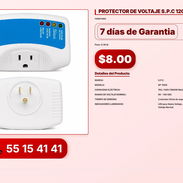 PROTECTOR DE VOLTAJE S.P.C 120V VPT-0233 - Img 56216360