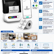 Mini Impresora Térmica Portátil De Etiquetas Bluetoot - Img 56139109