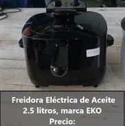 Freidora eléctrica de aceite 2.5 litros con un año de garantía. Propiedad, Factura y Slip de compra - Img 50440719