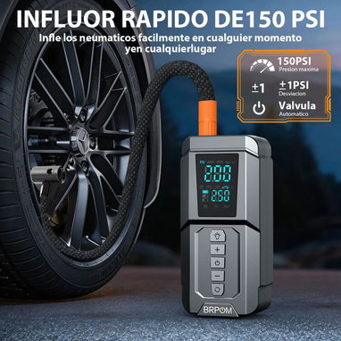 Arrancador de batería BRPOM con compresor de aire 150 PSI arrancador 12V. - 3/3