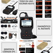 Escáner Automotriz OBD2 ANCEL AD310 - Nuevo en su Caja - Img 57654371