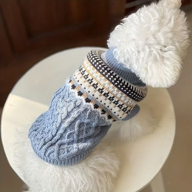 Suéter Tejido de cuello alto para Mascotas Talla XS - 3/4