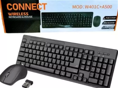 Kit de mouse y teclado inalambricos, alambricos y de luces led - Img main-image-45404960