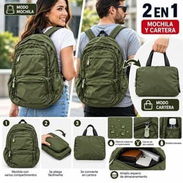 Mochila plegable – 13 USD Mochila ligera y práctica para el uso diario, viajes o llevar compras y artículos personales. - Img 58024524
