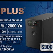 QUEDATE CON UN EXCELENTE BACKUP CON DOBLE BATERÍA DE 12V 9AH 110V 2000 VA 1200 W NUEVO EN SU CAJA EN 300 USD - Img 56848418