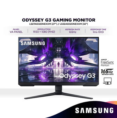 MONITOR GAMER SAMSUNG ODYSSEY 32” G30D|FULL HD(1080p)|180Hz|1ms|HDMI + DP(SALIDAS DE VIDEO)|SELLADO EN CAJA. 5410-9151 - Img 85261824