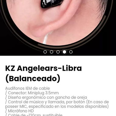 KZ Angelears-Libra (Balanceado) Audífonos IEM de cable - Img 122430904