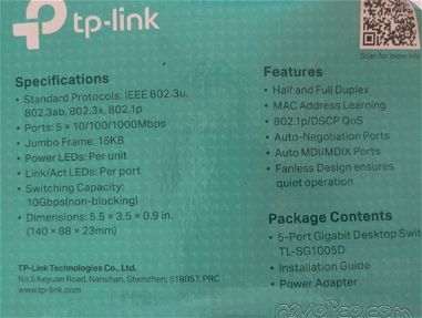 Switch tp-link de 5 puertos a gigabit nuevo - Img 67510670