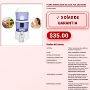 FILTRO PURIFICADOR DE AGUA POR GRAVEDAD . - Img 57881667