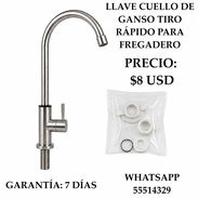 LLAVE CUELLO DE GANSO TIRO RÁPIDO PARA FREGADERO, ENTREGA DE FACTURA, VARIEDAD DE LLAVES, DUCHAS, ETC - Img 55968173