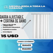 Barra ajustable + cortina de baño 💲 15 USD - Img 55226638