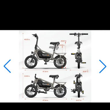 Bicicleta electrica EBIKE 5th 14" - Img 125339648