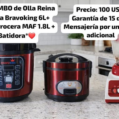 Combos de Arrocera y Ollas Reinas y de Arroceras+Ollas Reinas+Cafetera o Batidora - 4/6