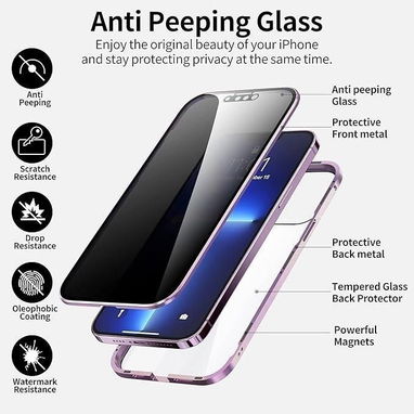 Funda magnética privacidad iPhone 15 Pro Max marco tit... | videojuegoshabana.com - Img 123847058