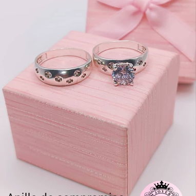Anillos de compromiso de plata calidad garantizada - 2/9
