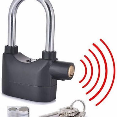 o mn 🔐🚨 CANDADO COMÚN  — CON ALARMA   Ideal para puertas +52 998 461 0056 - 2/2