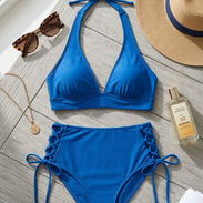 Bikini de Dos Piezas Azul Océano - Estilo Deportivo Chic Talla M - Img 56991452