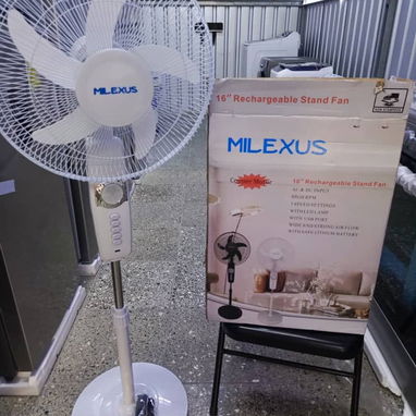 Ventilador Recargable de Pedestal Milexus Batería Litihum duración 8 horas en 85 USD Transporte incluido - Img 105666298
