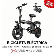 ⚡ Bicicleta Eléctrica Plegable – 30km/h – 60km – Oferta 570 USD 🚗 ¡Mejores precios y calidad conmigo! - Img 56735192