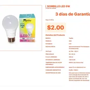 Bombillo LED 9W de fácil instalación con la energía desconectada VPT#-0052 - Img 55559295