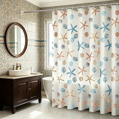 Set de esponja y cortina de baño - Img 125272927