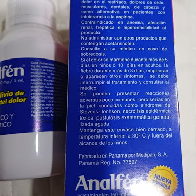 Acetaminofen en suspensión para niños saborizado 120ml - Img 113213115