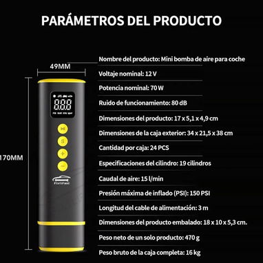 Compresor inflador de neumáticos para autos 58757374 - 7/7