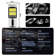 Bombillos T10 W5W LED, cola de pescado para interiores, maleteros, o pantallas delanteras - Img 43643174