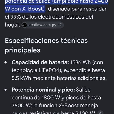 Estación de energía ecoflow delta 3 1500 y su bateria extra - 2/5
