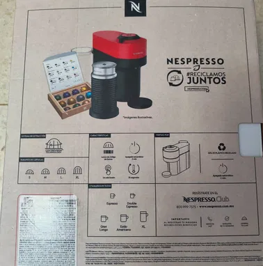 Cafetera de cápsulas, nueva, en su caja, Marca Nespresso Vertuo Pop & Aeroccino 3. Incluye 12 cápsulas. - Img 95081891