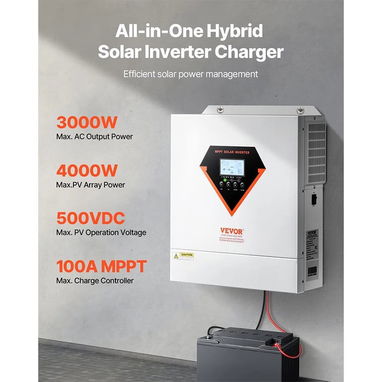 Inversor Híbrido Todo en Uno VEVOR 3000W - Img 123013693