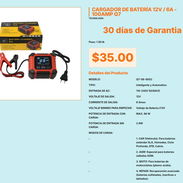 Cargador de Batería 12V 6A Modo CAR Ciclo Profundo, Cargador 12V 6A con Modo CAR y AGM Q7 VPT#-0494 - Img 55553844