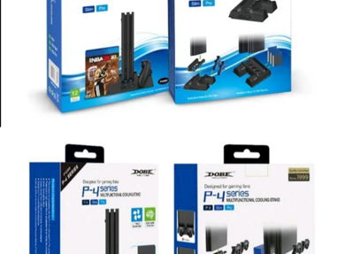 Bases de refrigeración,carga y porta discos para PS4 - Img main-image
