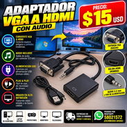 🖥️ ADAPTADOR VGA A HDMI CON AUDIO - Img 58239254