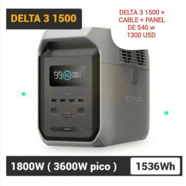 Se venden combos de  Ecoflow, panel solar, cable de conexión y otros , somos de la Habana. Contactar al 51170866 a - 4/6