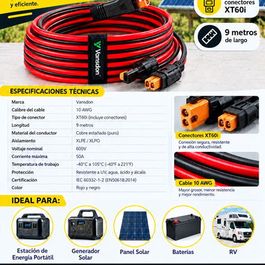 🚨 Cable de conexión solar ORIGINAL 🚨 - 5/5