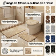 Juego de Alfombra de Baño de 3 Piezas (EyH) - Img 53514978