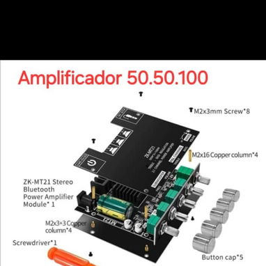 SISTEMA D' AUDIO AMPLIFICADO CON BLUETOOTH INTEGRADO 5.2 CLASE D NUEVOS PARA MEJORAR GRANDEMENTE TODO SU AUDIO🔊‼️🔊 - Img 123828618