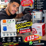 ⚡🔥 ¡PROTECCIÓN Y SEGURIDAD PARA TU INSTALACIÓN ELÉCTRICA! 🔥⚡ 🔌 INTERRUPTOR (DISYUNTOR) DIFERENCIAL TONGOU ✅ 4 POLOS – - Img 58164087