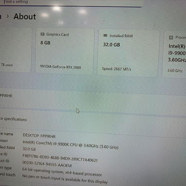 ASUS ROG HURACAN G21CX | Intel Core i9-9900K | RTX2080 | 32GB RAM | 1TB SSD+2TB - Img 122599075