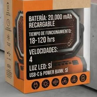 Ventilador Recargable F6 - Img 123438796